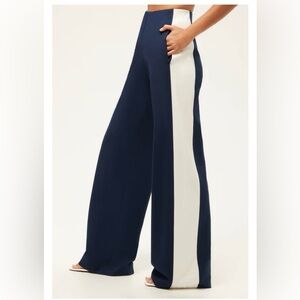 NEW Trina Turk Record Pant- Ink/Whitewash Navy/Blue Sz 2